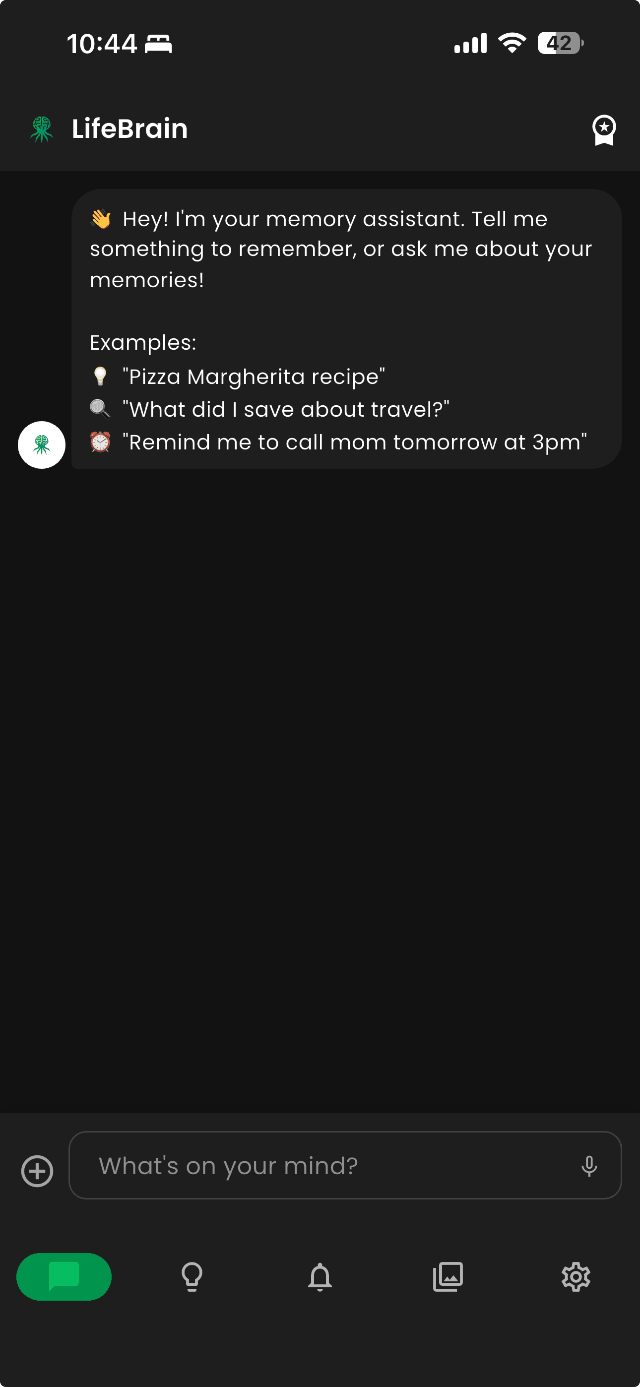 LifeBrain App Screenshot